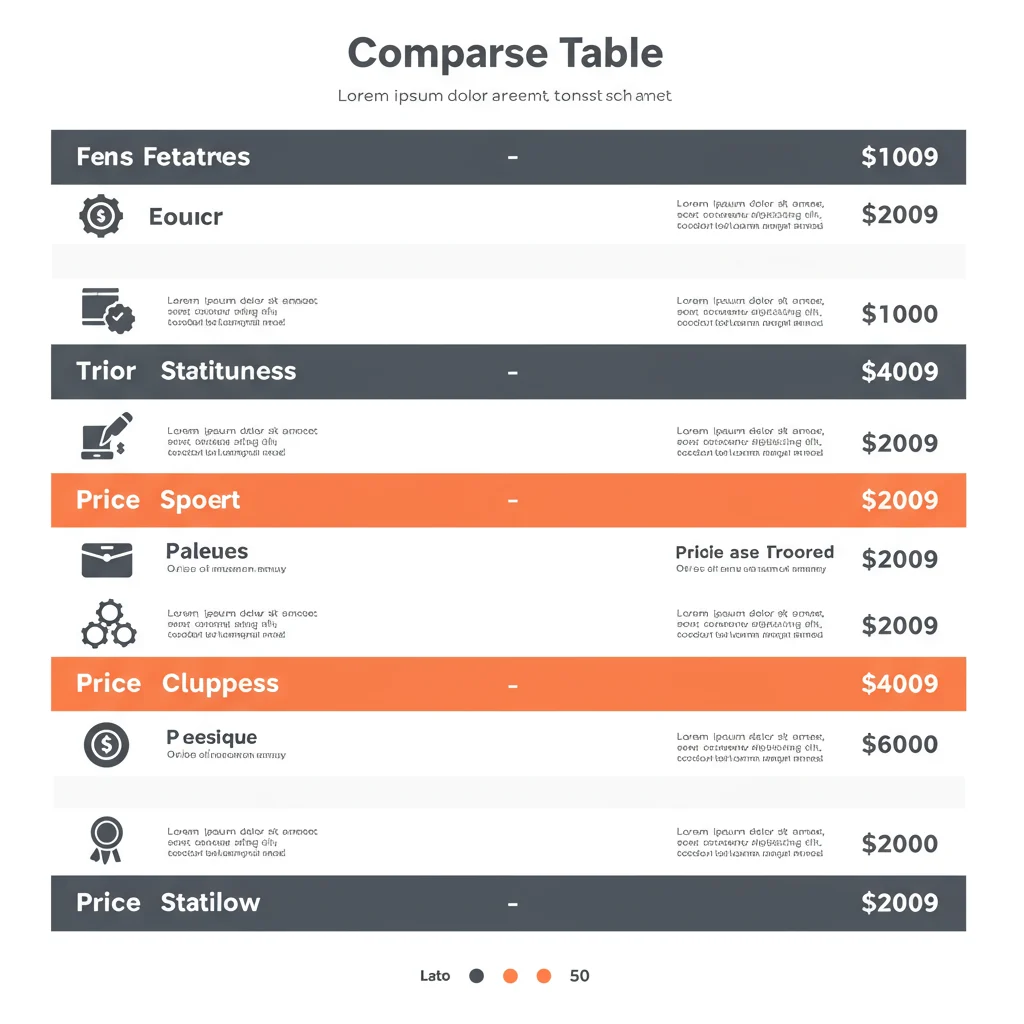 Comparison Table: Specs and Prices at a Glance