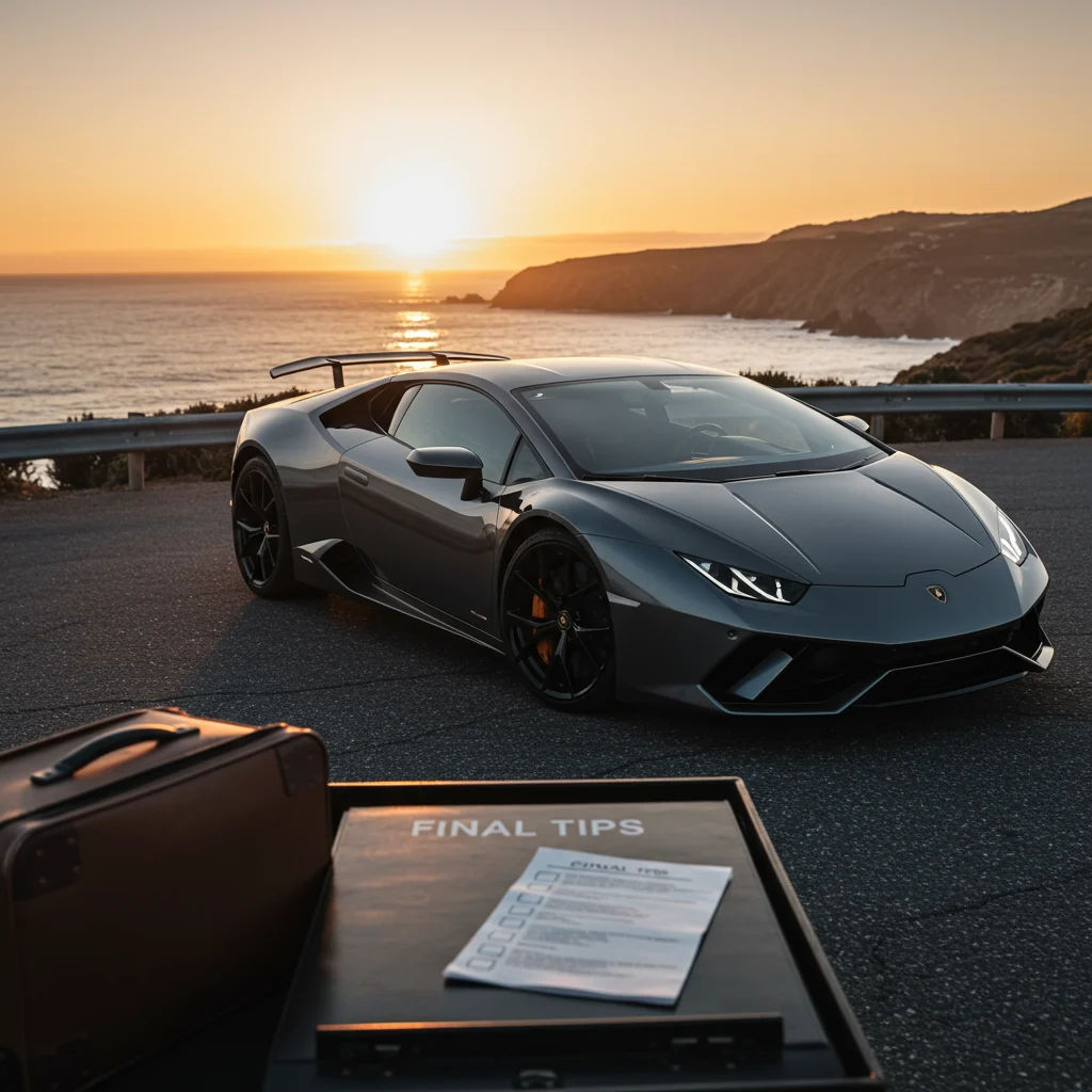 Final Tips for a Memorable Lamborghini Rental Experience