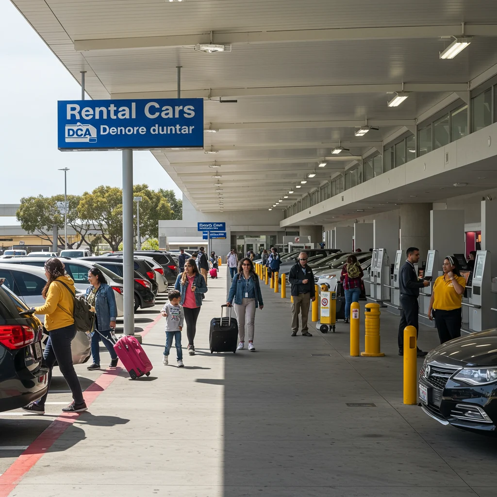 Rental Car Pick-Up Process at DCA