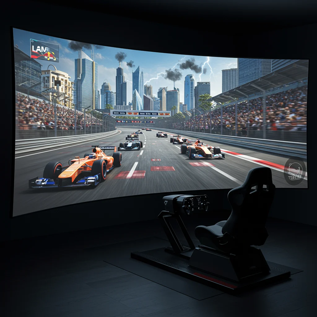 Virtual Racing: Experiencing Top Tracks in Simulators
