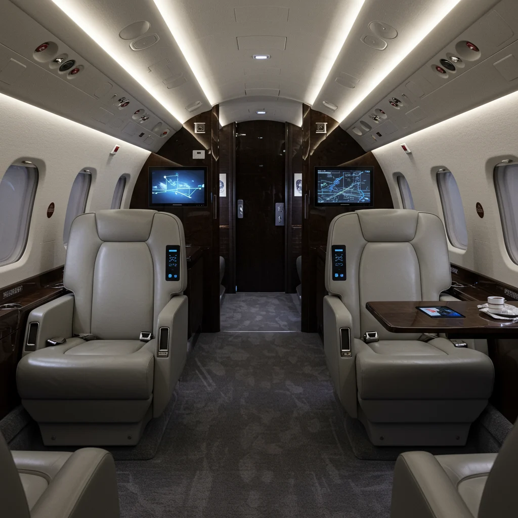 Security Features in High-End Private Jets